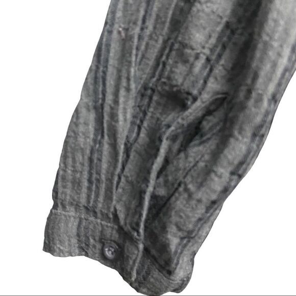 Anthropologie Cloth & Stone Grey Striped Tunic - Picture 8 of 9